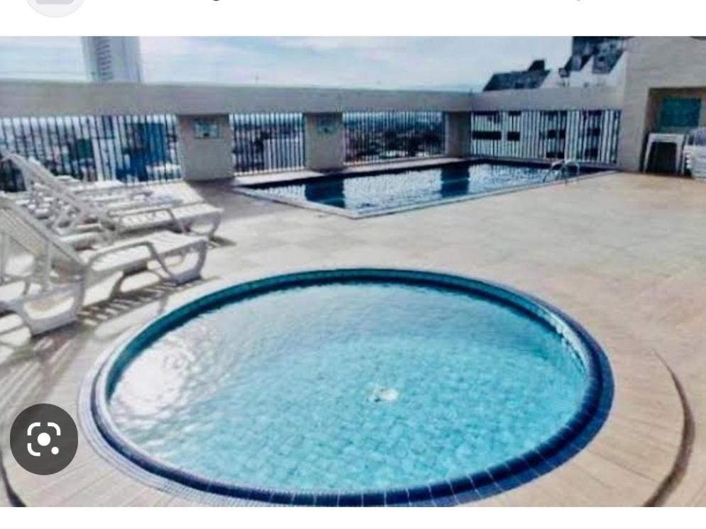 Apartamento Tipo Flat Palladium Service São Vicente Eksteriør bilde
